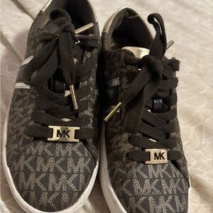 Michael Kors Kids' Black and Gold Sneakers